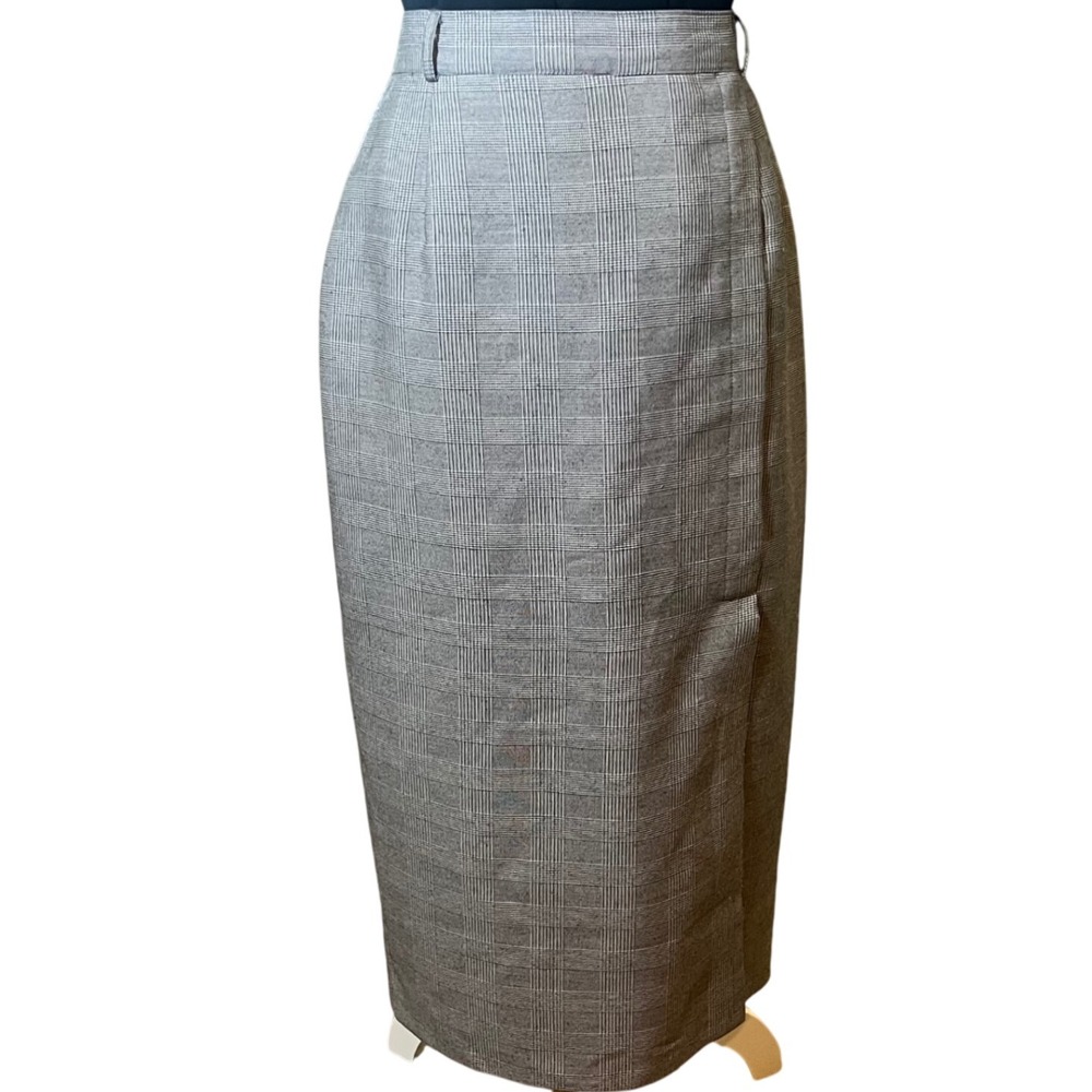 Worthington Glen Plaid Skirt Women's Size 14 Gray Career Office
Maxi Casual‎